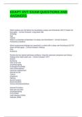 EDAPT DVT EXAM QUESTIONS AND ANSWERS