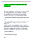 LEWIS &ndash; DVT EXAM QUESTIONS AND ANSWERS
