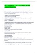 PEARSON DVT NCLEX QUESTIONS AND ANSWERS