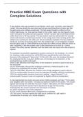 Practice MBE Exam Questions with Complete Solutions
