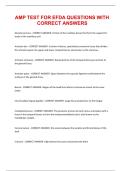 AMP TEST FOR EFDA QUESTIONS WITH CORRECT ANSWERS