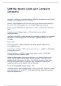 UBE Bar Study Guide with Complete Solutions