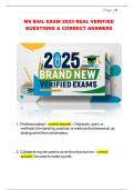 MS BAIL EXAM 2025 REAL VERIFIED QUESTIONS & CORRECT ANSWERS