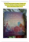 Test Bank for Clinical Chemistry&colon; Principles&comma; Techniques&comma; and Correlations 9th Edition by Bishop & Fody &ndash; Complete Exam Resource &lpar;Chapters 1&ndash;31&rpar; with Verified Questions&comma; Answers&comma; and Rationales &vert; A&plus; Study Guide 2025&ndash;2026