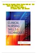 Test Bank For Canadian Clinical Nursing Skills And Techniques&comma; 1st - 2025 All Chapters - 9781771722094