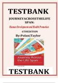 TEST BANK &ndash; Journey Across the Life Span&colon; Human Development and Health Promotion &lpar;Kozier & Erb&comma; 8th Edition&rpar; &vert; Complete Chapter Questions & Answers