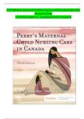 Test Bank for Maternal Child Nursing Care Canada 3rd Ed &vert; Keenan Lindsay &vert; Ch 1-55 &vert; MCQ & Answers