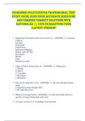 Guidewire PolicyCenter Professional TEST  STUDY GUIDE 2025&sol;2026 ACCURATE QUESTIONS  AND VERIFIED CORRECT SOLUTIONS WITH  RATIONALES &vert;&vert; 100&percnt; GUARANTEED PASS  <LATEST VERSION> 