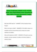 Army Programs Exam 2025&sol;2026 &ndash; 100&plus; Verified Questions and Answers &ndash; ASAP&comma; ACS&comma; ACES&comma; AER&comma; EO &ndash; Army Regulation-Based
