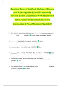 Boating Safety Verified Multiple Choice  and Conceptual Actual Frequently  Tested Exam Questions With Reviewed   100&percnt; Correct Detailed Answers  Guaranteed Pass&excl;&excl;Current Update&excl;&excl; 