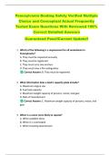 Pennsylvania Boating Safety Verified Multiple  Choice and Conceptual Actual Frequently  Tested Exam Questions With Reviewed 100&percnt;  Correct Detailed Answers  Guaranteed Pass&excl;&excl;Current Update&excl;&excl; 