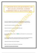 CAPSTONE B EXAM QUESTIONS AND DETAILED ANSWERS&period; EXPERT VERIFIED FOR GUARANTEED PASS&period;