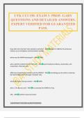 UTK CCI 150- EXAM 3- PROF&period; GARY QUESTIONS AND DETAILED ANSWERS&period; EXPERT VERIFIED FOR GUARANTEED PASS&period;