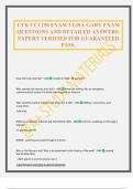 UTK CCI 150 EXAM 3 LISA GARY EXAM QUESTIONS AND DETAILED ANSWERS&period; EXPERT VERIFIED FOR GUARANTEED PASS&period;