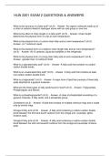 HUN 2201 EXAM 2 QUESTIONS & ANSWERS