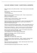 HUN 2201 MOBLEY EXAM 1 QUESTIONS & ANSWERS