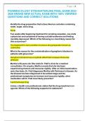 PHARMACOLOGY STRAIGHTERLINE FINAL EXAM 2025-2026 BRAND NEW ACTUAL EXAM WITH 100- VERIFIED QUESTIONS AND CORRECT SOLUTIONS 