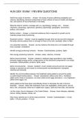 HUN 2201 EXAM 1 REVIEW QUESTONS