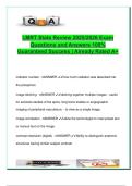 LMRT State Exam Review &ndash; 90&plus; Verified Q&A &vert; Radiologic Technology &vert; Digital Imaging&comma; X-Ray Physics&comma; Radiation Principles &vert; 2025&sol;2026