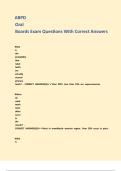 ABPD Oral Boards Exam Questions With Correct Answers 