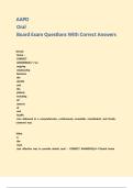 AAPD Oral Board Exam Questions With Correct Answers 