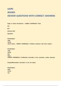 AAPD BOARD REVIEW QUESTIONS WITH CORRECT ANSWERS&period;