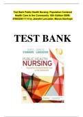 Test Bank for Public Health Nursing&colon; Population-Centered Health Care in the Community&comma; 10th Edition by Marcia Stanhope & Jeanette Lancaster &vert; ISBN 978-0323582247 &vert; Latest 2025&sol;2026 Verified Questions and Answers