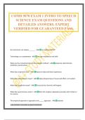 COMD 5070 EXAM 1 INTRO TO SPEECH SCIENCE EXAM QUESTIONS AND DETAILED ANSWERS&period; EXPERT VERIFIED FOR GUARANTEED PASS&period;
