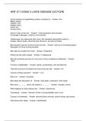 HNF 471 EXAM 3 LIVER DISEASE LECTURE