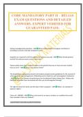 CORE MANDATORY PART II &ndash; RELIAS EXAM QUESTIONS AND DETAILED ANSWERS&period; EXPERT VERIFIED FOR GUARANTEED PASS&period;