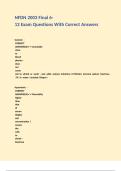 NFDN 2003 Final 6-12 Exam Questions With Correct Answers