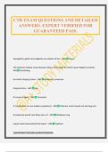 CTR EXAM QUESTIONS AND DETAILED ANSWERS&period; EXPERT VERIFIED FOR GUARANTEED PASS&period;