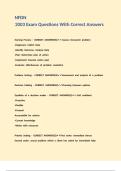 NFDN 2003 Exam Questions With Correct Answers
