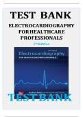 Electrocardiography for Healthcare Professionals &ndash; 5th Edition Test Bank By Kathryn C&period; Booth & Thomas E&period; O'Brien