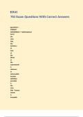 EDUC 703 Exam Questions With Correct Answers