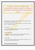 DANB GC STUDY GUIDE EXAM QUESTIONS AND DETAILED ANSWERS&period; EXPERT VERIFIED FOR GUARANTEED PASS&period;