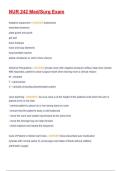 NUR 242 Med/Surg Exam 1Questions and Verified Answers | Grade A | 100%