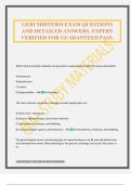 GERI EXAM QUESTIONS AND DETAILED ANSWERS&period; EXPERT VERIFIED FOR GUARANTEED PASS&period;