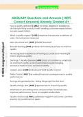 ABQUARP Questions and Answers &lpar;100&percnt;  Correct Answers&rpar; Already Graded A&plus;