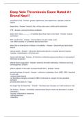 Deep Vein Thrombosis Exam Rated A&plus; Brand New&excl;&excl;