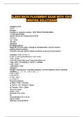 ALEKS MATH PLACEMENT EXAM WITH 100&percnt; VERIFIED SOLUTIONS&excl;&excl;