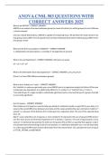 ANOVA CNSL 503 QUESTIONS WITH CORRECT ANSWERS 2025&period;