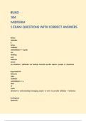 BUAD 304 MIDTERM 1 EXAM QUESTIONS WITH CORRECT ANSWERS 