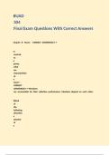 BUAD 304 Final Exam Questions With Correct Answers