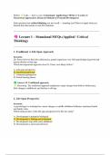 PSY101 &ndash; Applied Psychology Lecture 1 MCQs &vert; Theoretical Approaches&comma; Research Methods & Prenatal Development &vert; Situational & Critical Thinking Questions with Answers&rdquo;