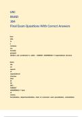USC BUAD 304 Final Exam Questions With Correct Answers &comma;
