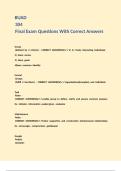 BUAD 304 Final Exam Questions With Correct Answers