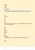NUR 610 Module 5 Final Exam Questions With Correct Answers 