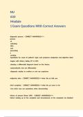 NU 610 Module 1 Exam Questions With Correct Answers