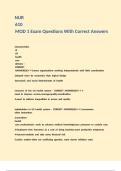 NUR 610 MOD 1 Exam Questions With Correct Answers&period;